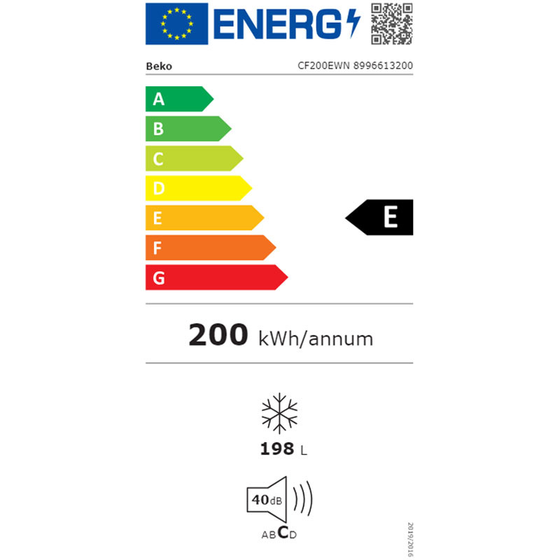 Beko horizontalni zamrziva? CF200EWN