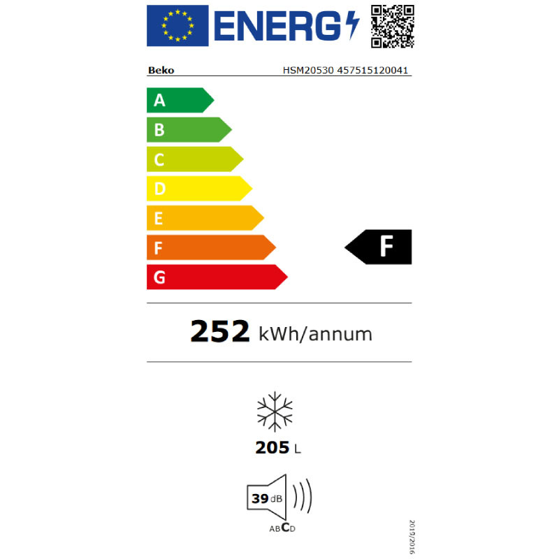 Beko horizontalni zamrziva? HSM 20530 