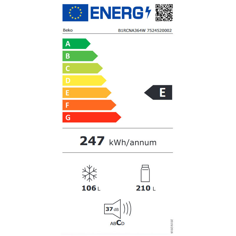 Beko kombinovani frižider B1RCNA364W