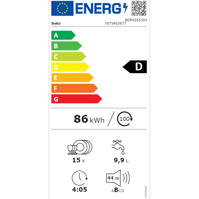 Beko mašina za pranje sudova BDFN 26530X