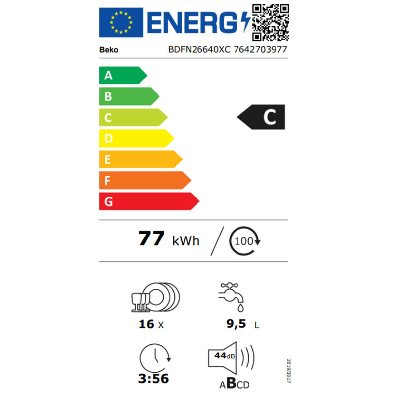 Beko mašina za pranje sudova BDFN26640XC