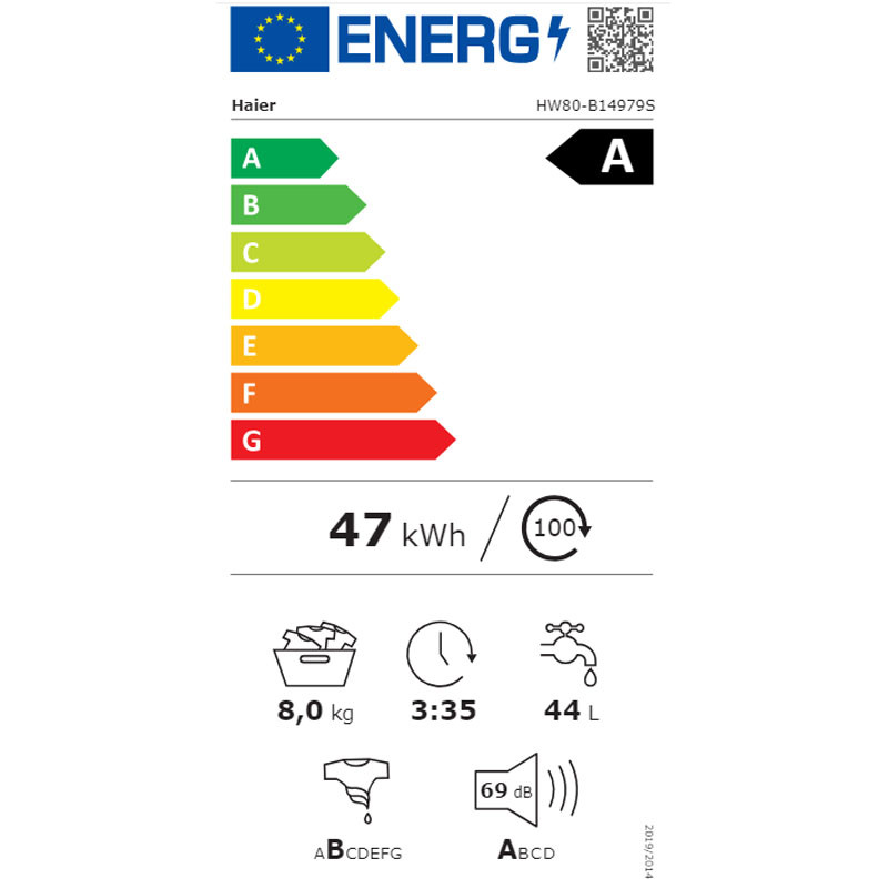 Haier mašina za pranje veša HW80-B14979-S