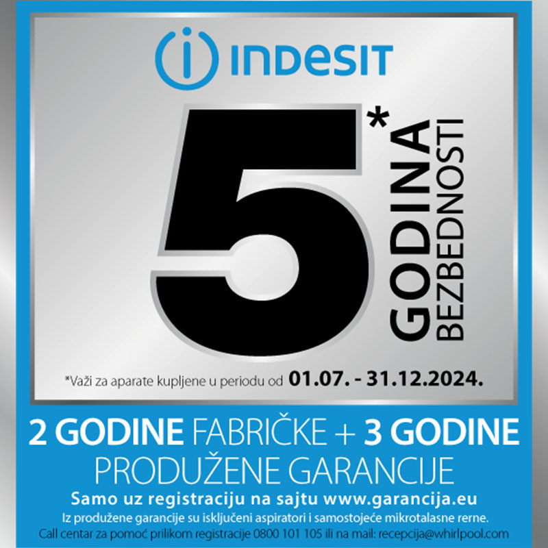 Indesit elektri?ni šporet IS5V4PHW/E