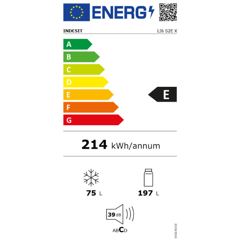 Indesit kombinovani frižider LI6 S2E X