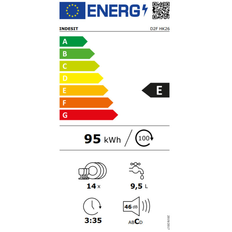 Indesit mašina za pranje sudova D2FHK26 + poklon vau?er u vrednosti 1500 dinara