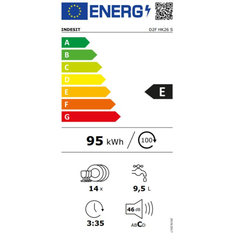 Indesit mašina za pranje sudova D2FHK26S + poklon vau?er u vrednosti 1500 dinara