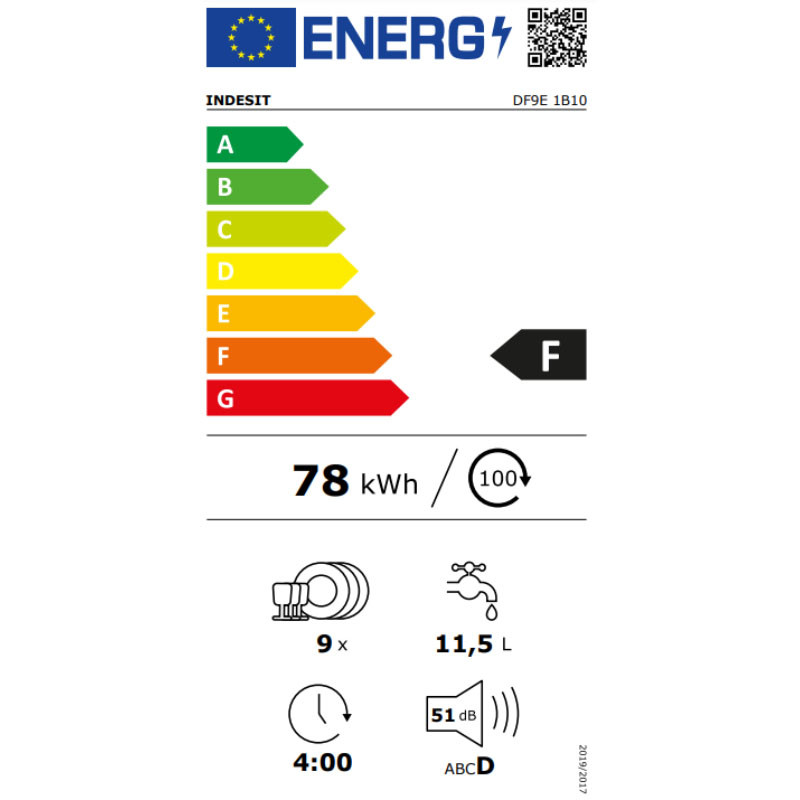 Indesit mašina za pranje sudova DF9E 1B10