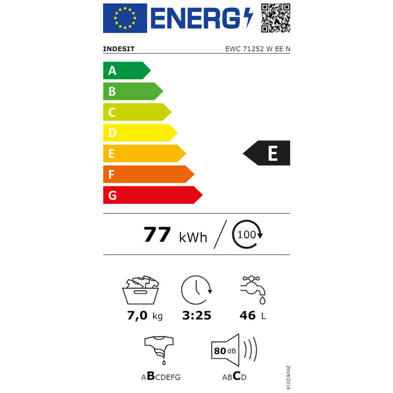 Indesit mašina za pranje veša EWC71252W EE N