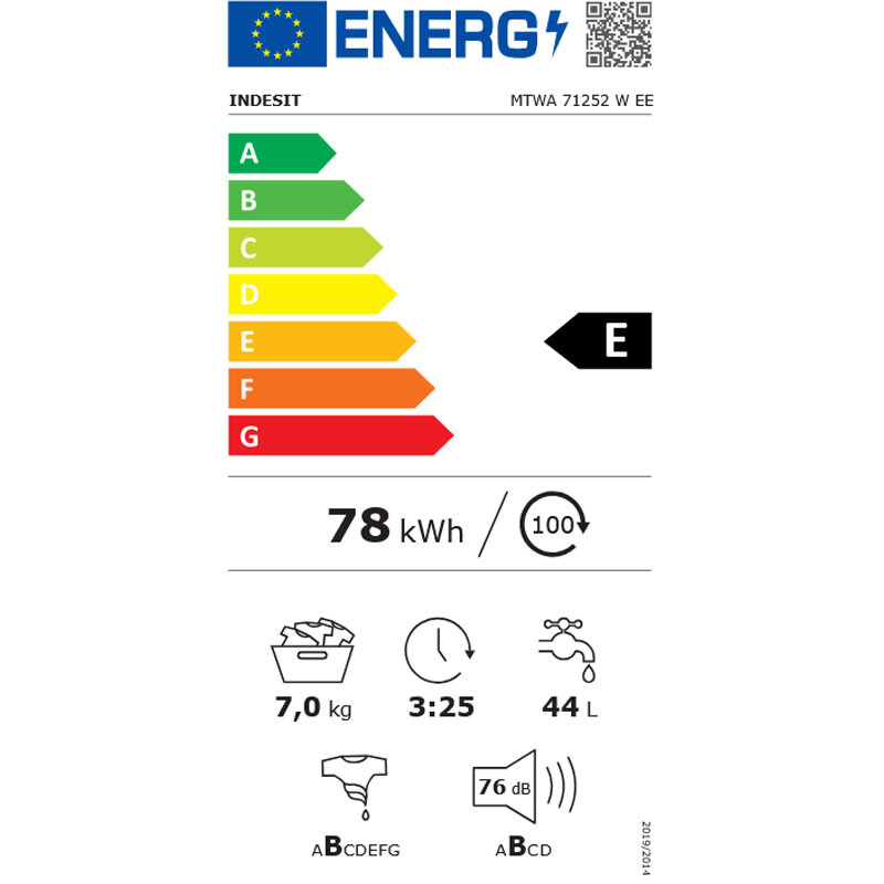 Indesit mašina za pranje veša MTWA 71252 W EE