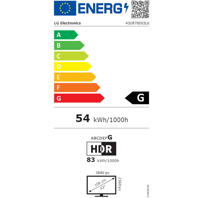 LG televizor 43UR78003LK Smart