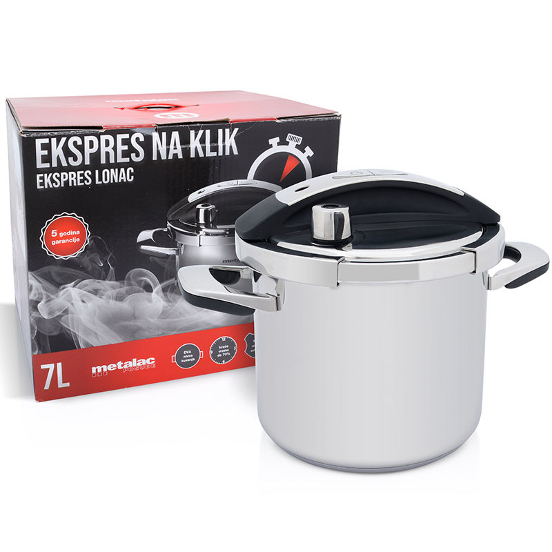 Metalac ekspres lonac NA KLIK 22cm/7l