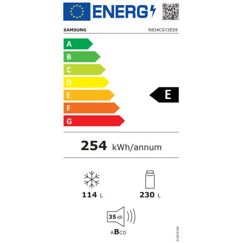 Samsung kombinovani frižider RB34C672ES9/EK