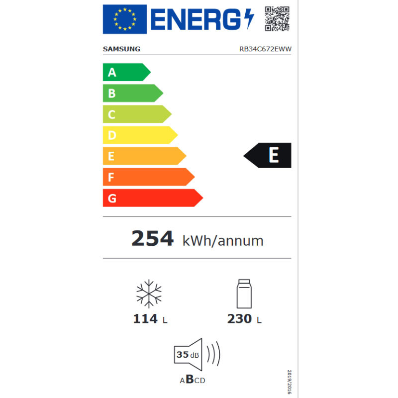 Samsung kombinovani frižider RB34C672EWW/EK