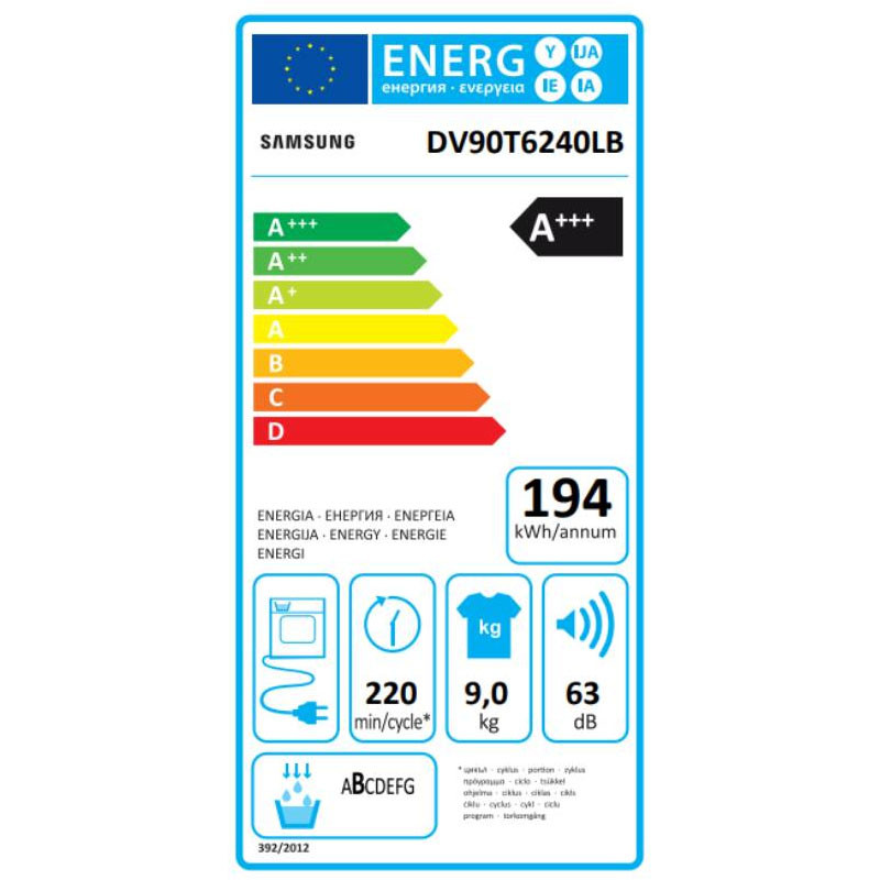 Samsung mašina za sušenje veša DV90T6240LB/S7