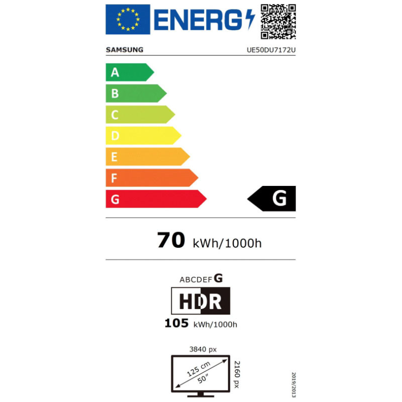 Samsung telefon UE50DU7172UXXH Smart