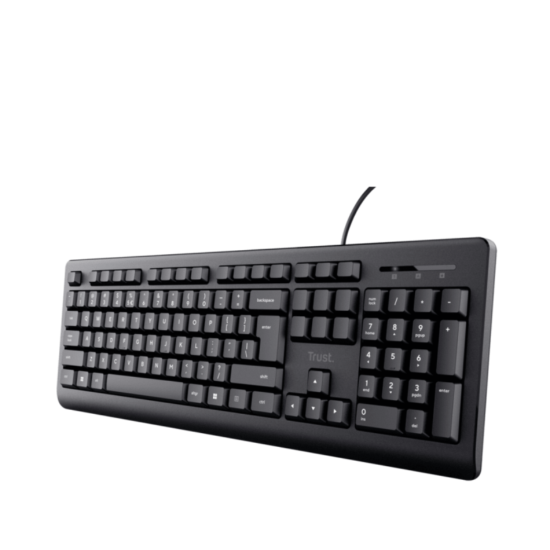 Trust tastatura basic žična US crna