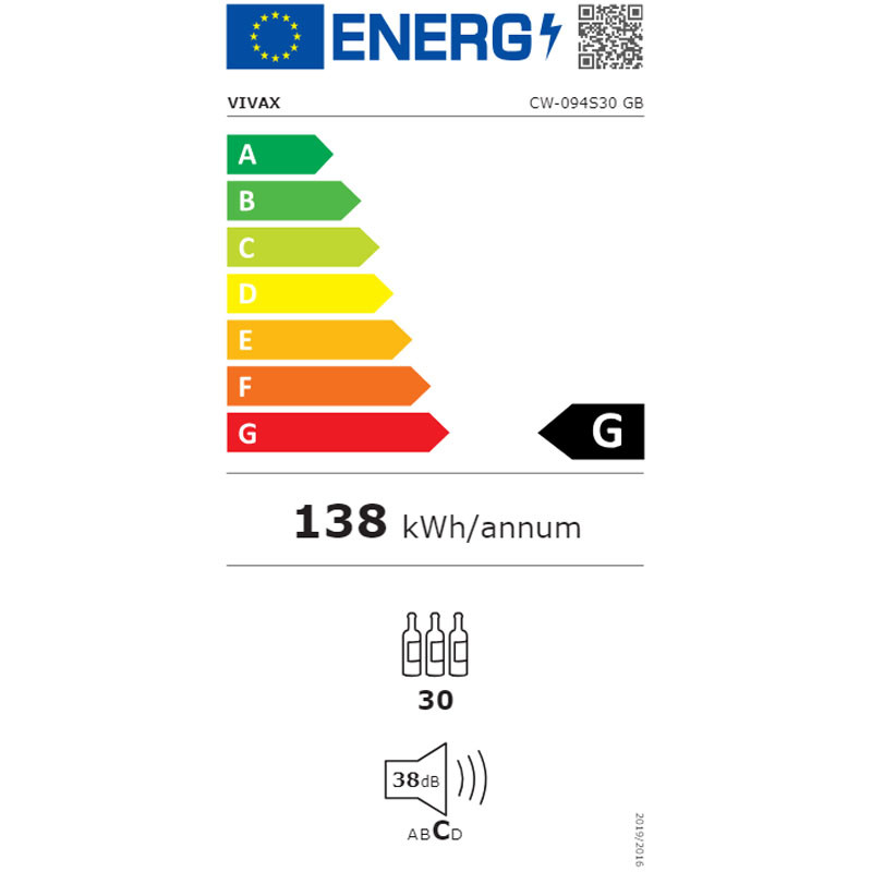 Vivax vinska vitrina CW094S30 GB